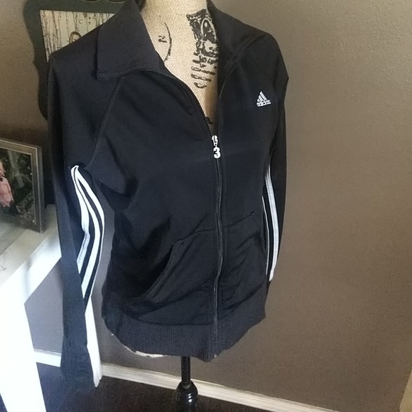 Adidas 3 Stripe Jacket Sz L - Picture 4 of 6